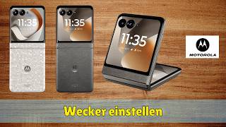 Motorola Razr 70 Plus Wecker einstellen