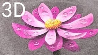 Lotus 3D FLOWER Rangoli Design / very easy 3D Rangoli 😄😄👌😊