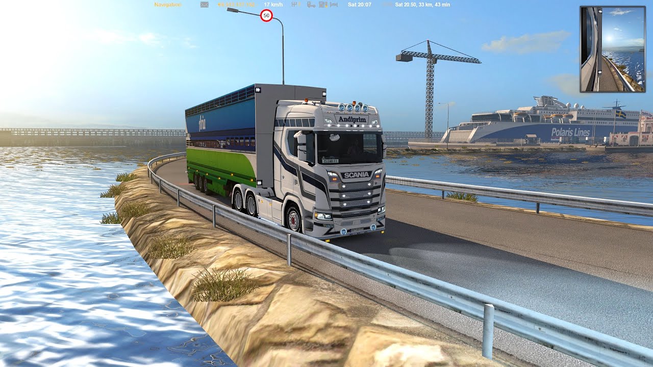 ETS2 1.33.3.1s Promaods2.32 (Kristinestad) - Swedish Islands Map v1.0 (Gotland Hemse)