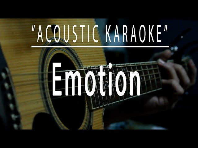 Emotion - Acoustic karaoke (Destiny's Child) class=