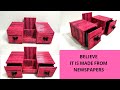 Desk top Organizer || Newspaper Craft || Best out of waste || recycling || Iris Craft Corner 68