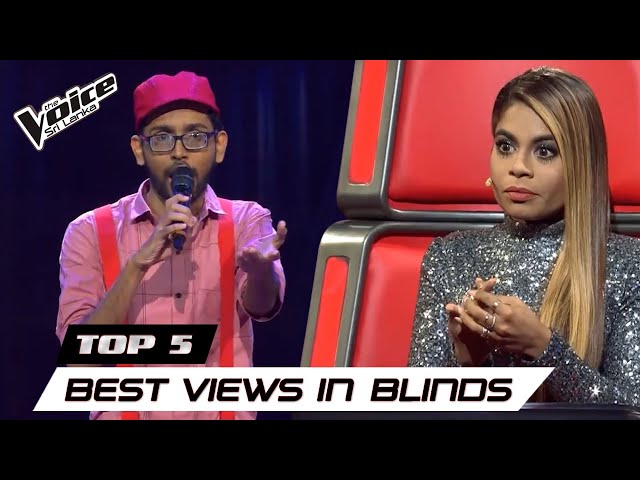 Best Views in Blind Auditions | TOP 05 | The Voice Sri Lanka S1 class=