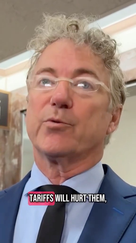 Sen. Rand Paul says he hopes tariffs will not cause a recession #shorts