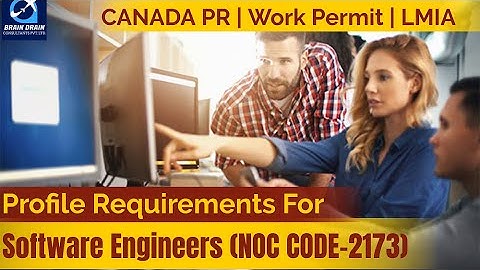 Software Engineers - Profile Description for Canada Work permit, LMIA and PR | NOC CODE 2173