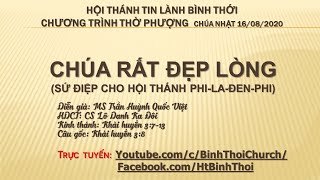 HTTL BÌNH THỚI - Chương trình thờ phượng Chúa - 16/08/2020