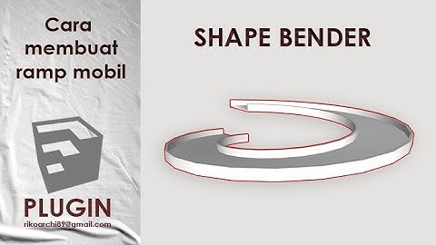CARA MENGGUNAKAN PLUGIN "SHAPE BENDER" - (Cara membuat Ramp Mobil)