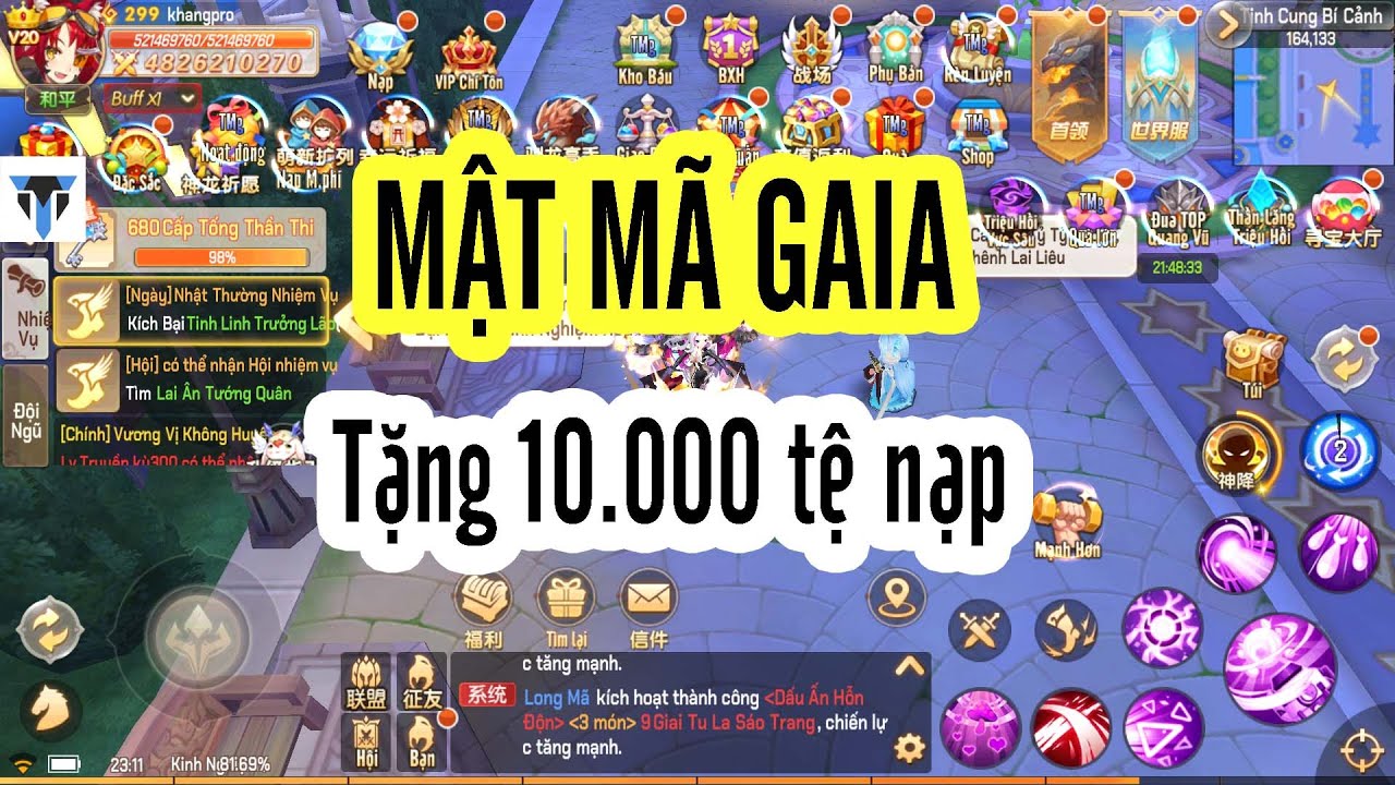 Mật Mã Gaia 2- Việt Hóa Tặng 10.000 Tệ Thẻ Nạp - Youtube