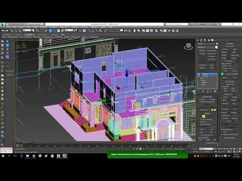 ♛ Hướng dẫn dựng phối cảnh biệt thự pháp 3dsmax .B6. Học Render Ngoại Thất Nâng Cao 3DsMax