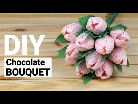 Video: How To Make A Tulip For A Candy Bouquet