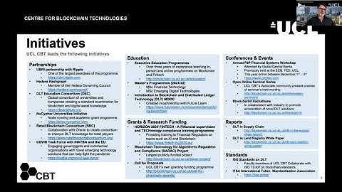 Distributed Ledger Technology projects: UCL Financial Computing MSc Student Showcase 2021