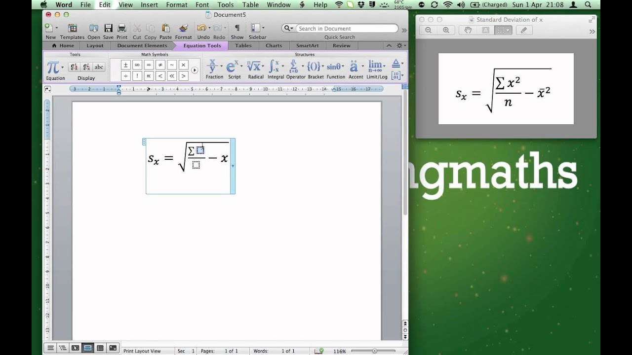 Learn how to type an equation in Microsoft Word