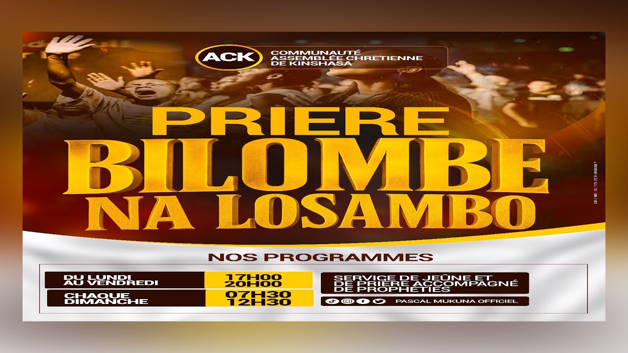 BILOMBE NA LOSAMBO.AVEC L'EVEQUE PASCAL MUKUNA /SAMEDI 07 MARS 2026