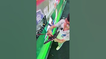 When your LED breaks during THE game...#ledtors#ledwall#eagerled#leddisplay#CristianoRonaldo#cr7