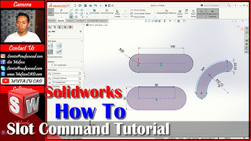 Solidworks How To Use Slot Command Tutorial