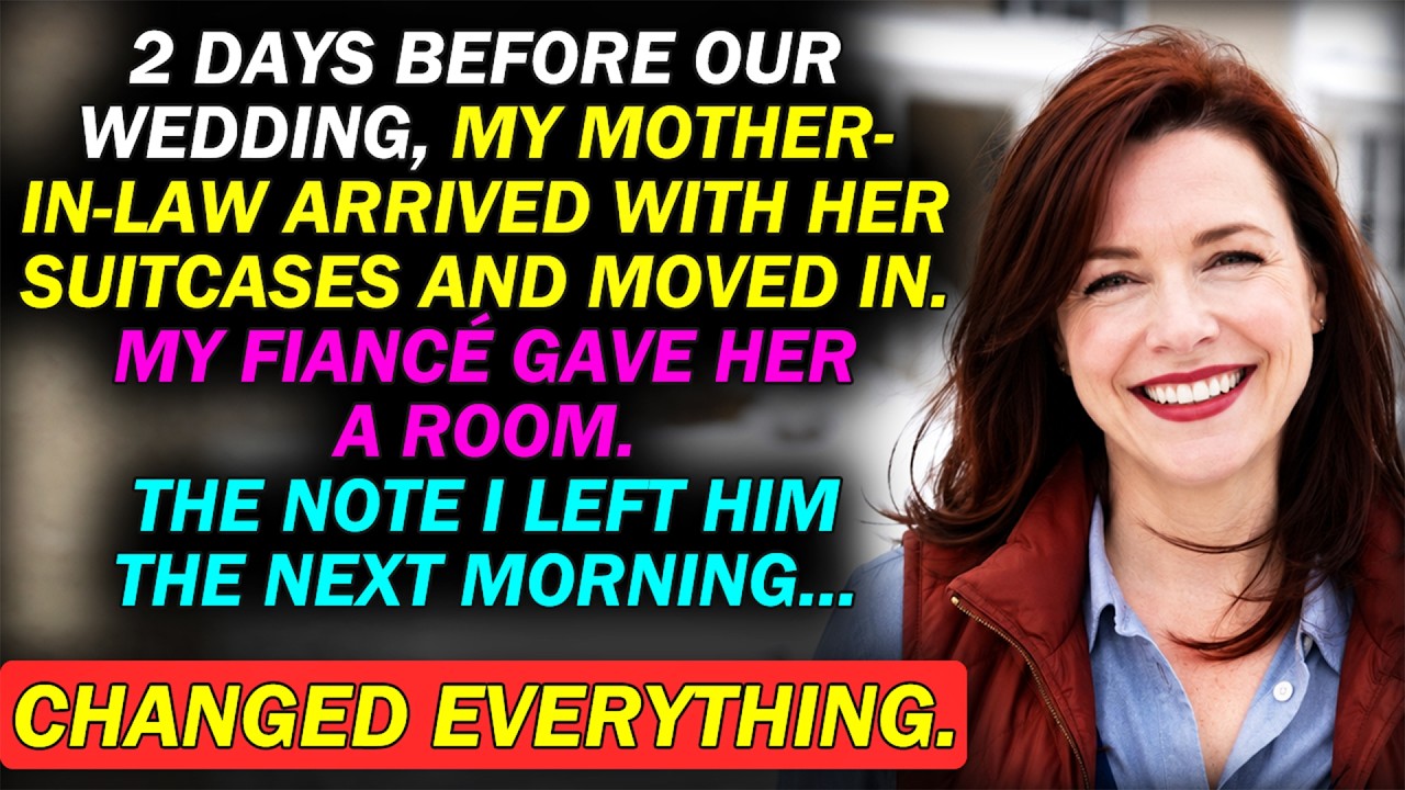 "Let's not make it a thing." That was Cal on the phone at 4:40 on a Wednesday in January, two days before our wedding, with his mother's three suitcases already in our driveway and my...