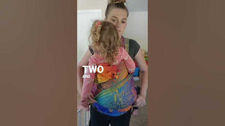 If you want to, wearing your older toddlers can be a great way to provide them comfort