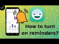 How to turn on reminders on daylio