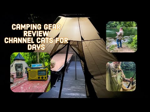 Guide Gear Brand Camp Kit Review and Channel Cat Fishing a Small