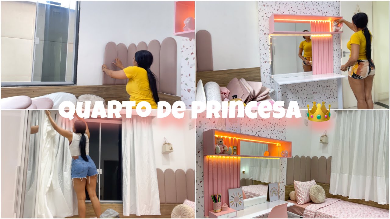 O QUARTO DA MINHA FILHA FICOU PRONTO | BEM PRINCESA 👸|QUARTO INFANTIL