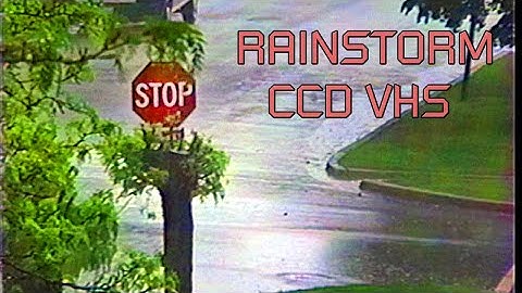 A Spring Rainstorm  [VHS, 60fps, Deinterlaced, CCD, f1.8]