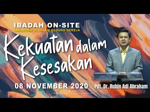 Kekuatan Dalam Kesesakan - Pdt. Dr. Rubin Adi Abraham