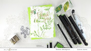 3D Embossing Folder Coloring  from Altenew