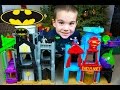 Kid Playing with Imaginext Toys Super Hero Flight City - Toy UNBOXING Batman Superman |