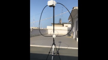 My new mag loop, qrp qso.