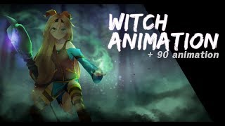 Witch Animation Set for Unity
