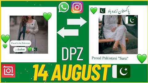How to make 14 August dp using inshot / 14 August pic editing / Tutorial / #14august