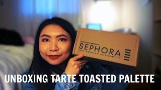 UNBOXING THINGS &amp; TARTE TOASTED FIRST IMPRESSIONS | vlog