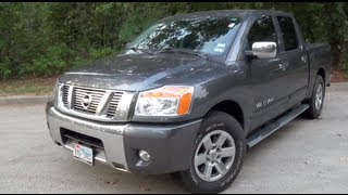 2012 Nissan Titan SV Texas Edition Startup, Interior & Exterior Tour and Test Drive