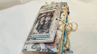 Edwardian French Blue chunky junk journal - @taylormadejournals9662 kits