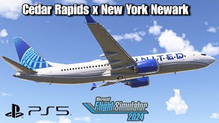 Cedar Rapids x New York Newark - United Airlines Boeing 737 MAX 8 MFS 2024