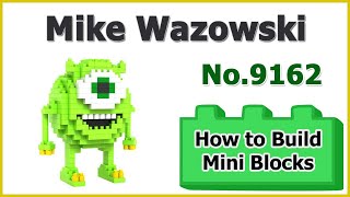 How to Build Mini Blocks Mike Wazowski No.9162 Review Instructions Specifications