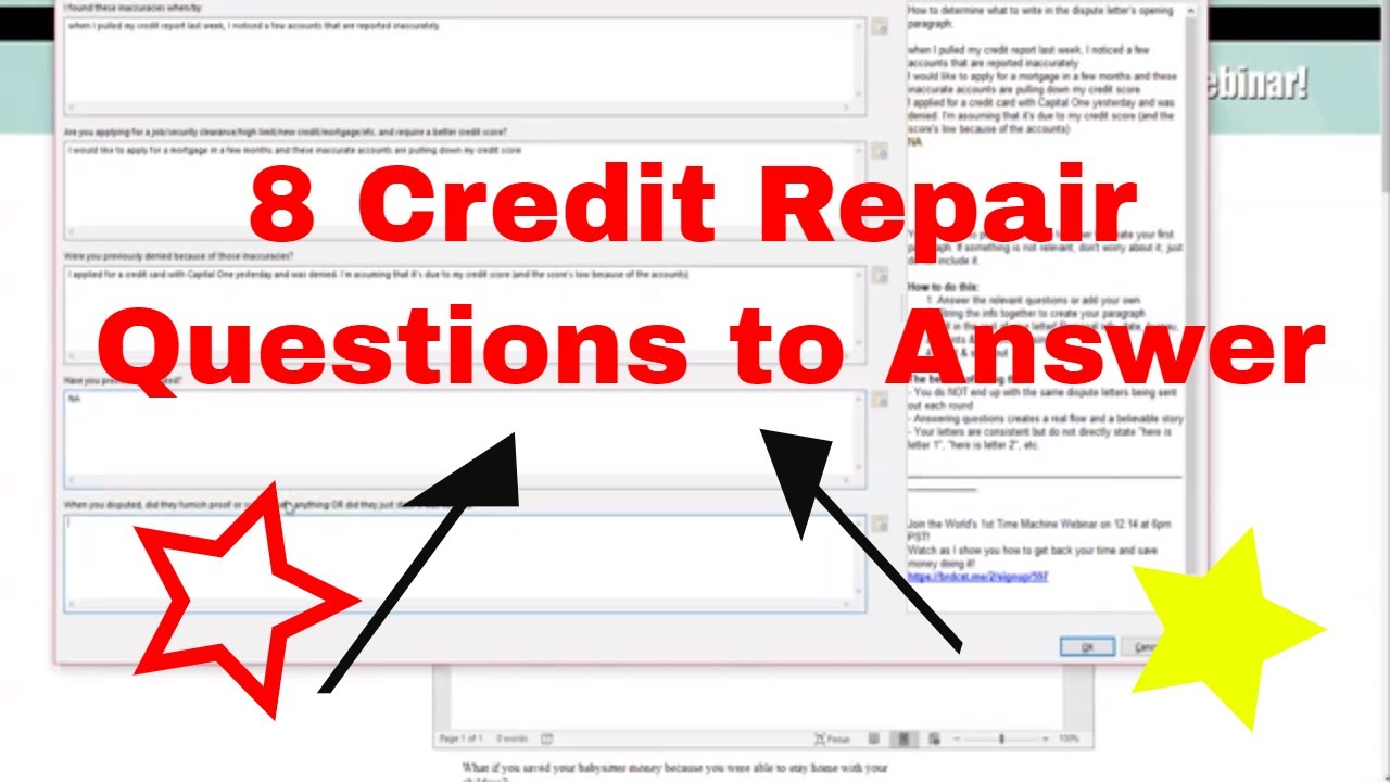 8 Credit Repair Questions to Answer to Write a REAL Dispute Letter (+ a