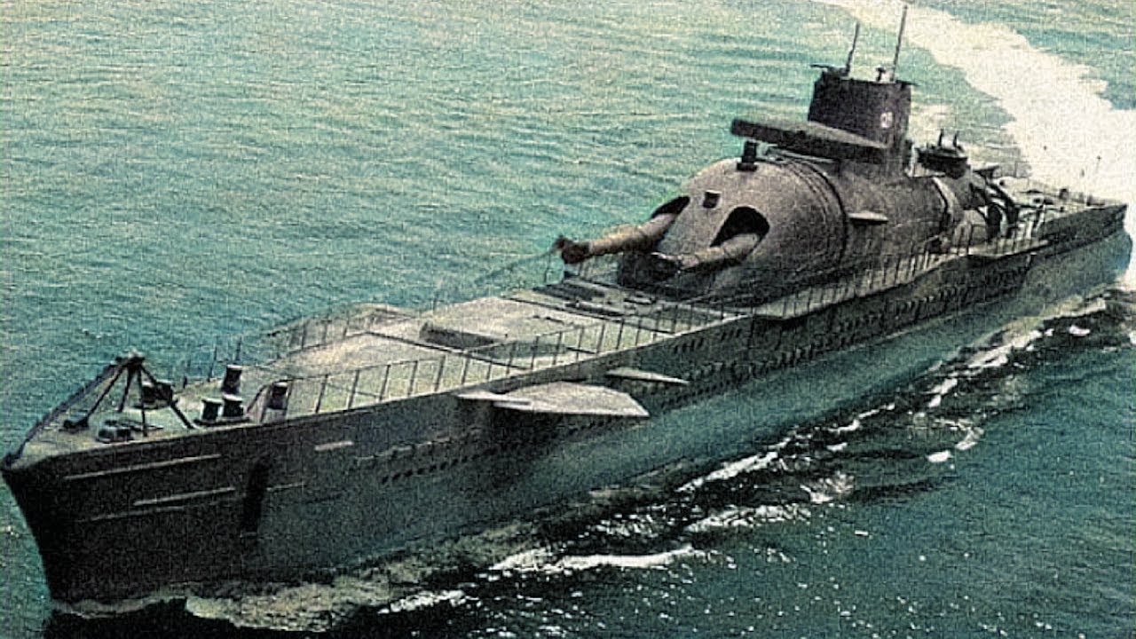 A tengeralattjáró, amelyre egy óriási ágyút szereltek fel