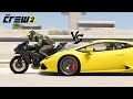 The Crew 2 - Lamborghini Huracan vs Kawasaki ninja H2