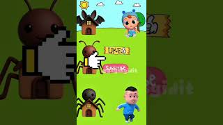Help Match The Houses Of Ants Bats And Spiders cartoon animation shorts usa