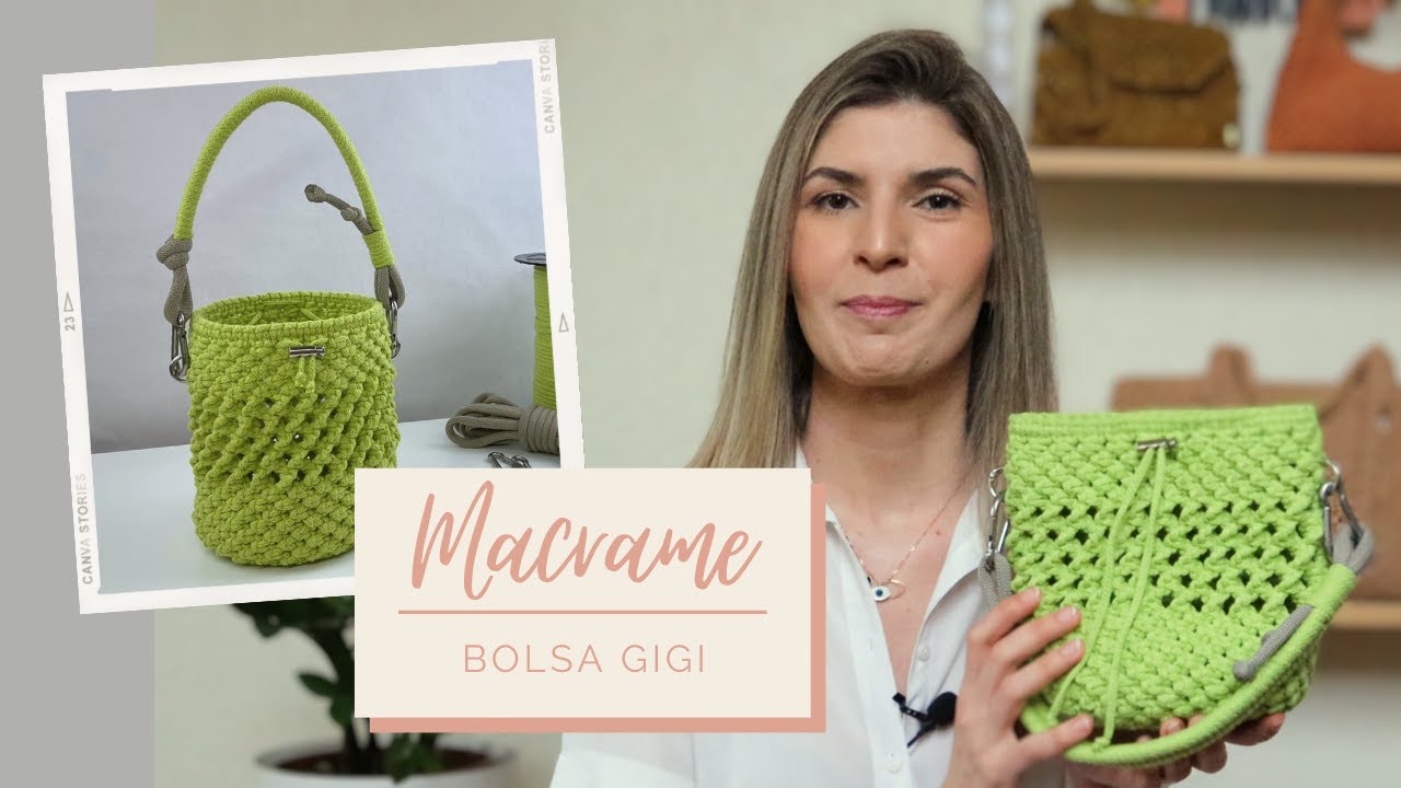 MACRAME PASSO A PASSO - Bolsa Gigi