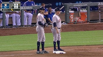 HOU@KC: Marisnick grounds an RBI single to right