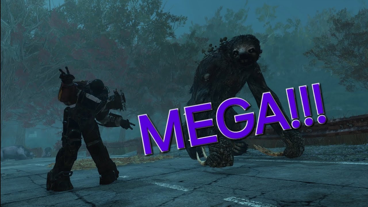 Fallout 76. hulking mega sloth is so MEGA! 