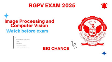Short Notes Free Image Processing and Computer Vision RGPV EXAM 2025