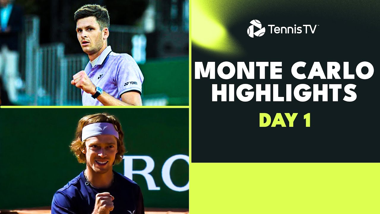 Hurkacz Battles Djere; Rublev, Khachanov and More Feature Monte Carlo 2023 Highlights Day 1