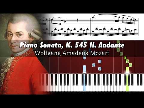 Mozart - Piano Sonata No.16 In C Major, K.545: Ii. Andante - Piano Tutorial With Sheet Music
