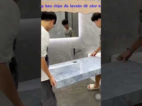 Video: Trang bị phòng tắm hiện đại với bồn rửa mặt trên bàn