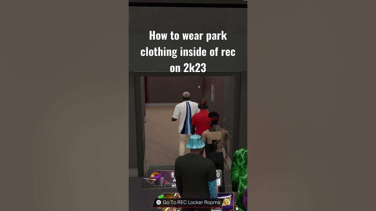 How to wear park clothes in rec 2k23 youtubeshorts reels shorts 