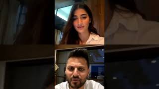 South Indian actress pooja Hegde live streaming