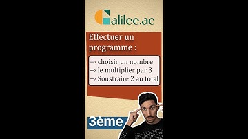Fonctions et Algorithme - Exécuter un Programme - Exercice Corrigé - Maths Troisième