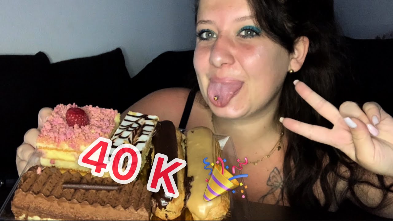ASMR 40K 🎉 (dégustation des gâteaux, j’ai déjà/je n’ai jamais)